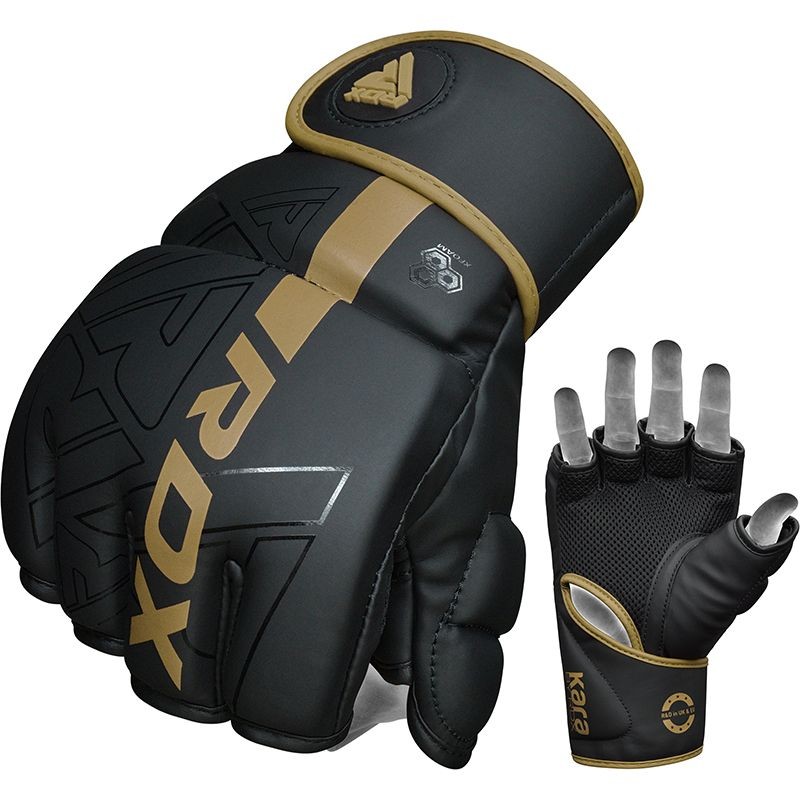 RDX F6 MMA GRAPPLING Gloves black/gold MMATeam.gr